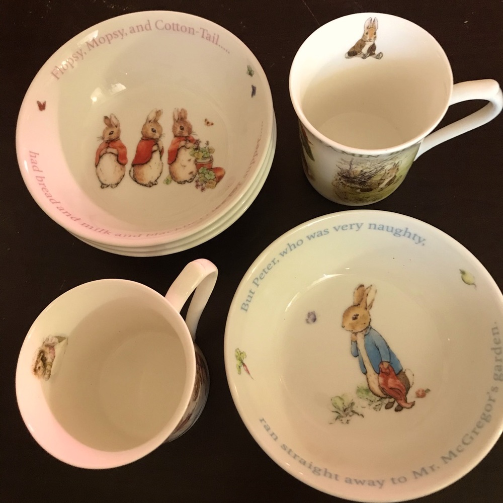 Peter rabbit China set